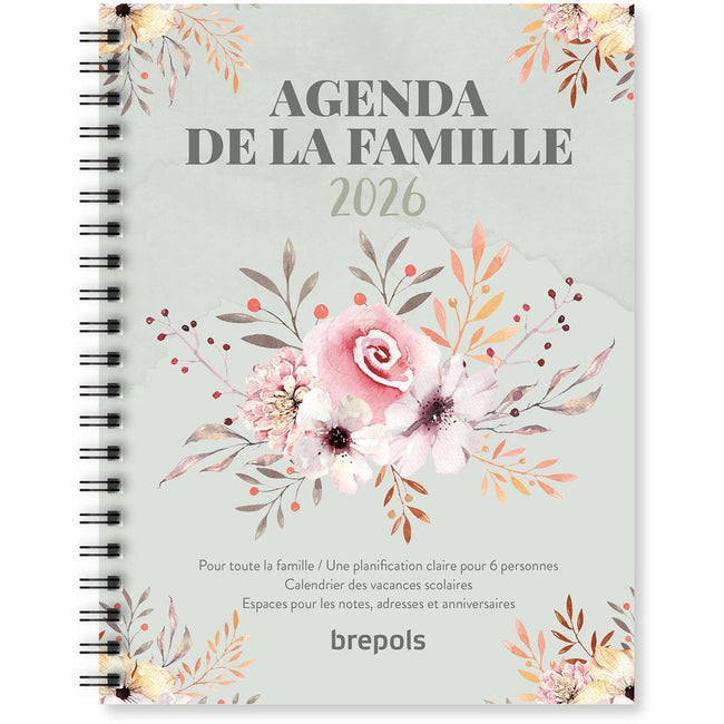 Brepols - agenda familiare, 12 mesi, francese, 2026