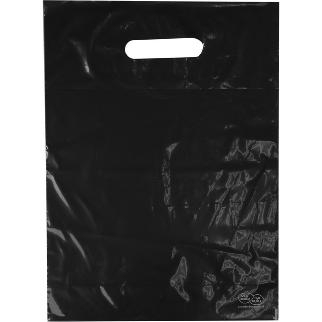 Klika - Tas | Ldpe | Dkt | 27x37cm | Bodenfalte 8cm | Tragetasche | Schwarz | 100 Stück