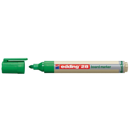 Edding - Pennarello per lavagna bianca 28 EcoLine rotondo 1,5-3 mm verde