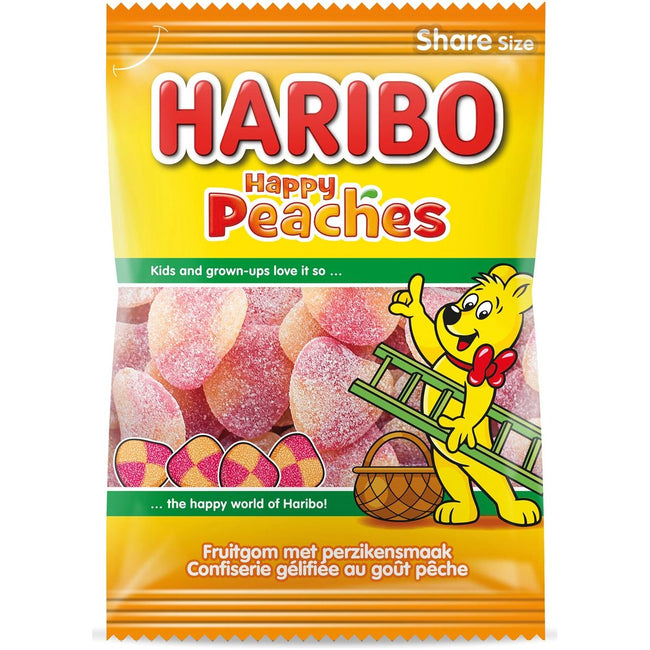 Haribo - Candy Peaches, sac de 185 g