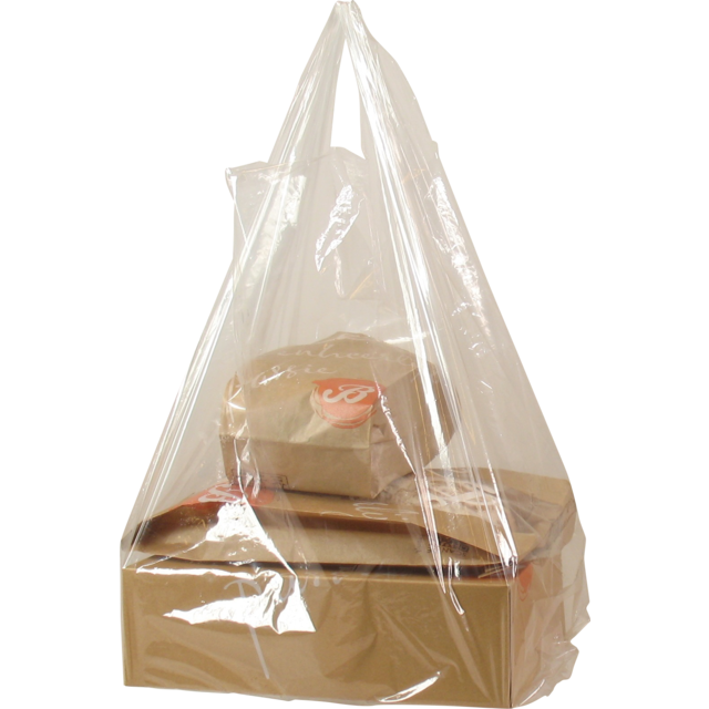 Klika - Bag | LDPE | 27x6x47cm | shirt tote bag | transparent | 1000 pieces