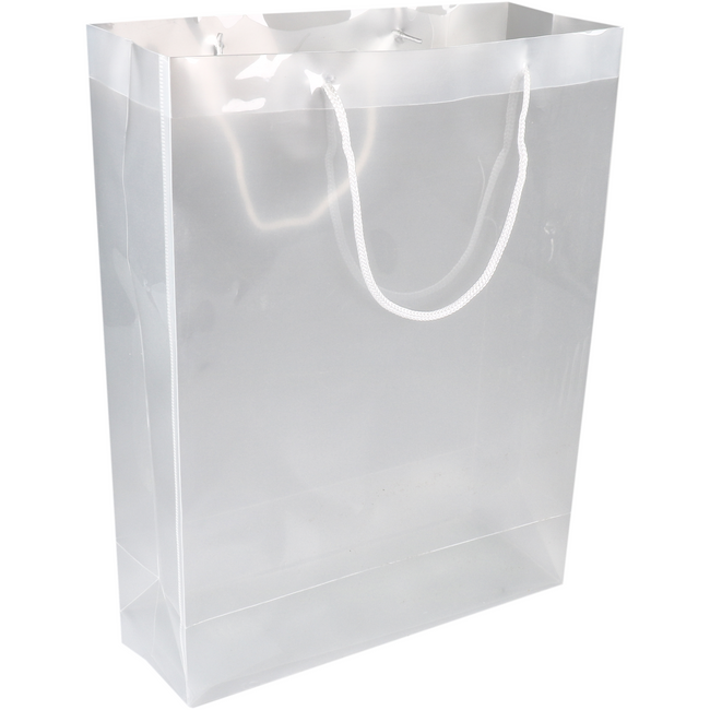 Klika - Tas | Pp | luxuriöse Tasche mit Schnur 30x 12x40cm | Tragetasche | Transparent 12 Stücke