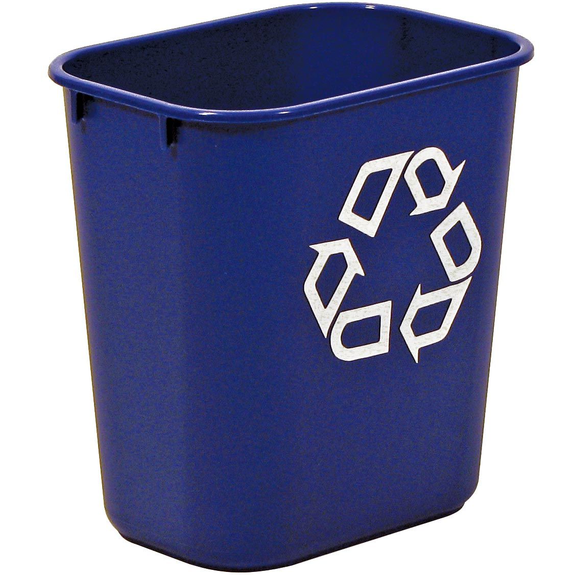 Produits commerciaux Rubbermaid - poubelle de recyclage, sans poubelles latérales, 26,6 litres, bleu
