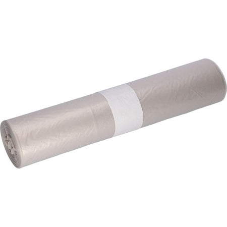 Deiss - bolsa de basura, pies 57,5 ​​x 100 cm, transparente, LDPE, rollo de 25 piezas