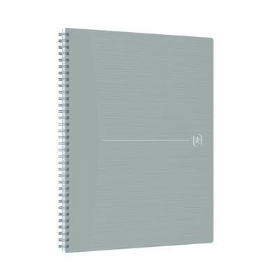 Oxford -  Spiraalblok oxf origin a4+ lijn 140pag 80gr grijs | 5 stuks