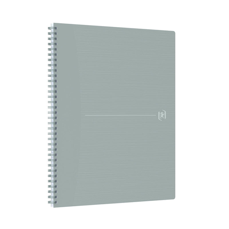 Oxford -  Spiraalblok oxf origin a4+ lijn 140pag 80gr grijs | 5 stuks