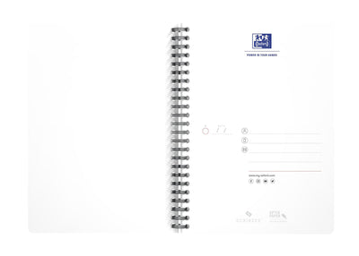 Oxford -  Spiraalblok  urban mix a5 ruit 5x5mm 180p | 5 stuks