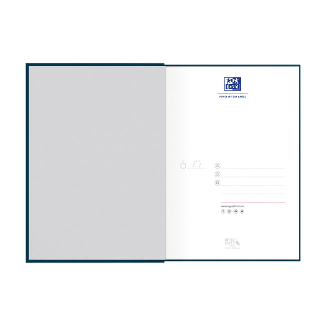 Oxford -  Notitieboek  office essentials a5 lijn zw | 5 stuks