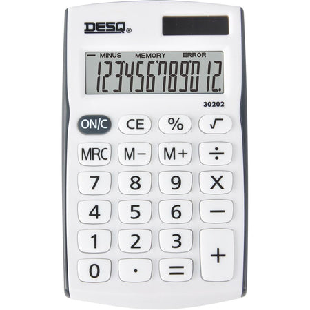 Desq - calcolatrice tascabile Mobile 30202, bianca