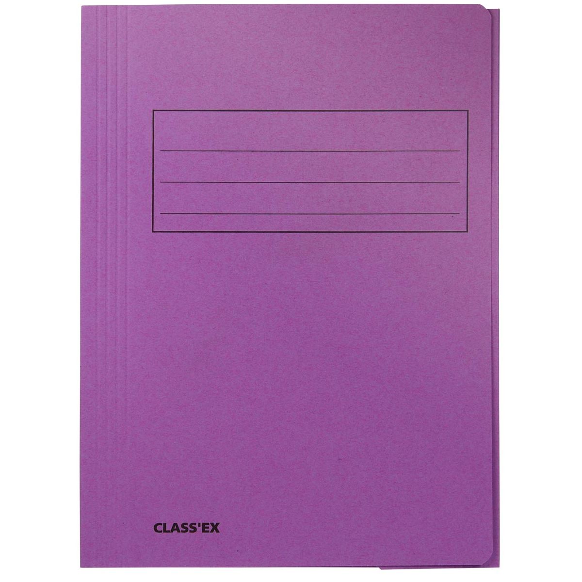 Classex - Chemise classeur Class'ex, 3 rabats, lilas