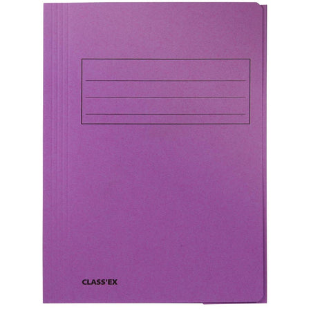 Classex -  Class'ex dossiermap, 3 kleppen, lila