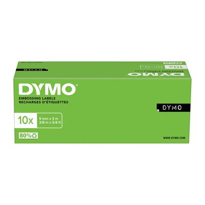 Dymo -  Reliefe  embossing plastic 9mm zwart