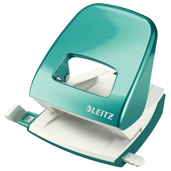 Leitz - Hole punch WOW 5008 NeXXt metal 30 sheets ice blue