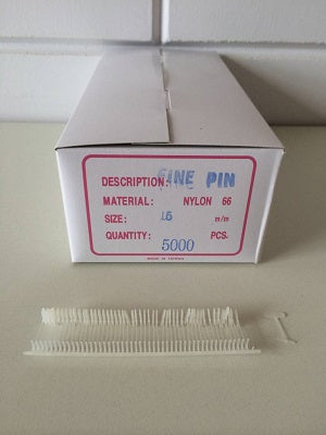 Klika - Alfileres textiles de nailon 15 mm finos 5.000 piezas 14 piezas