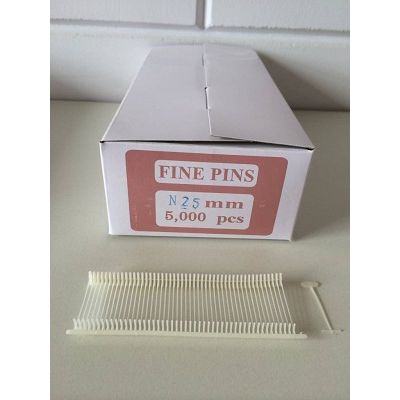 Klika - Alfileres textiles de nailon 25 mm finos 5.000 piezas 13 piezas