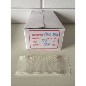 Klika - Alfileres textiles de nailon 50 mm finos 5.000 piezas 12 piezas