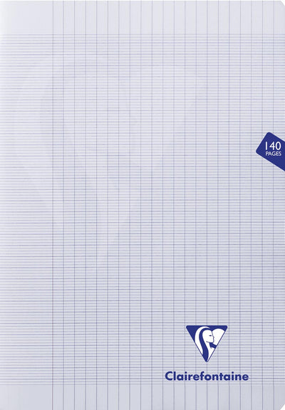 Clairefontaine -  schrift mimesys voor ft A4+, 140 bladzijden, kaft in PP, seyès, geassorteerde kleuren