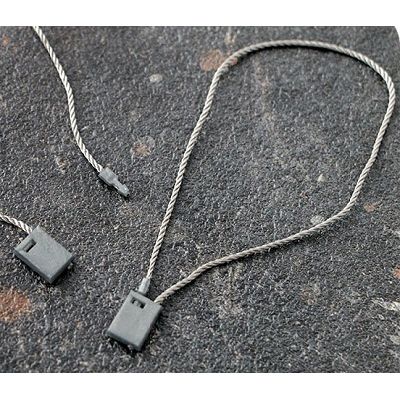 Klika - Fermeture par cordon 120 mm bloc gris 100 pièces