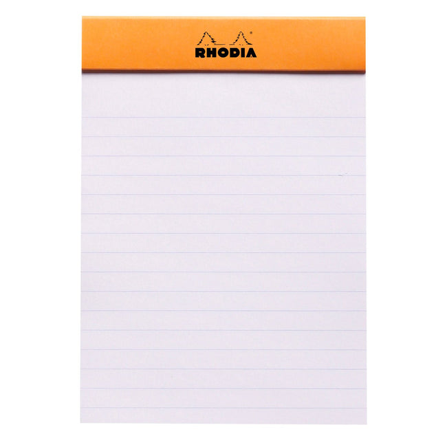 Rhodia -  Schrijfblok a6 lijn 80vel 80gr oranje
