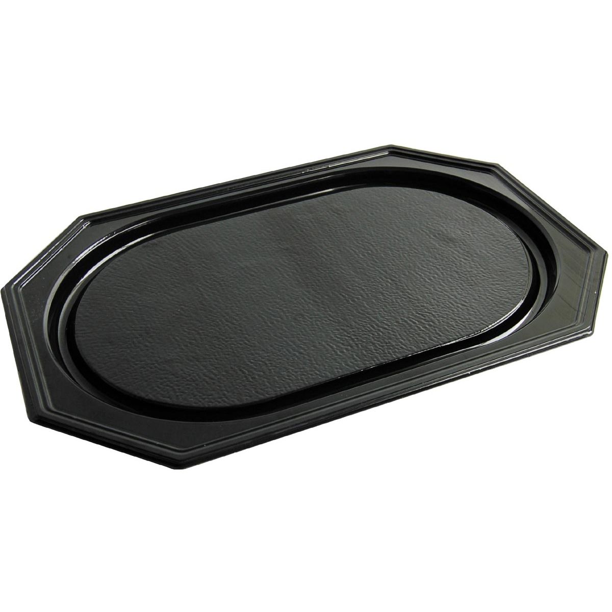 Conpax -  Cateringschaal, uit gerecycleerd PET, ft 55 x 36 cm, zwart, pak van 10 stuks