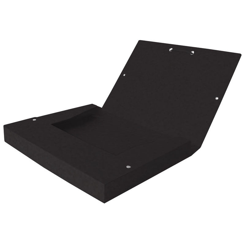 Oxford -  Elastobox  top file+ a4 25mm zwart | 12 stuks