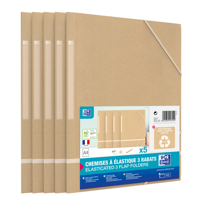 Oxford -  elastomap a4 karton pak 5