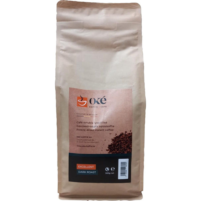 OKE - OK Coffee café instantané Excellente torréfaction foncée, paquet de 500 grammes