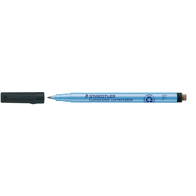 Staedtler -  Viltstift Lumocolor 305 non permanent correctable F zwart