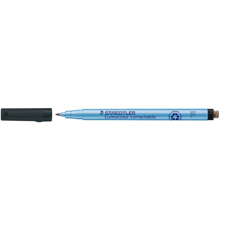 Staedtler -  Viltstift Lumocolor 305 non permanent correctable F zwart