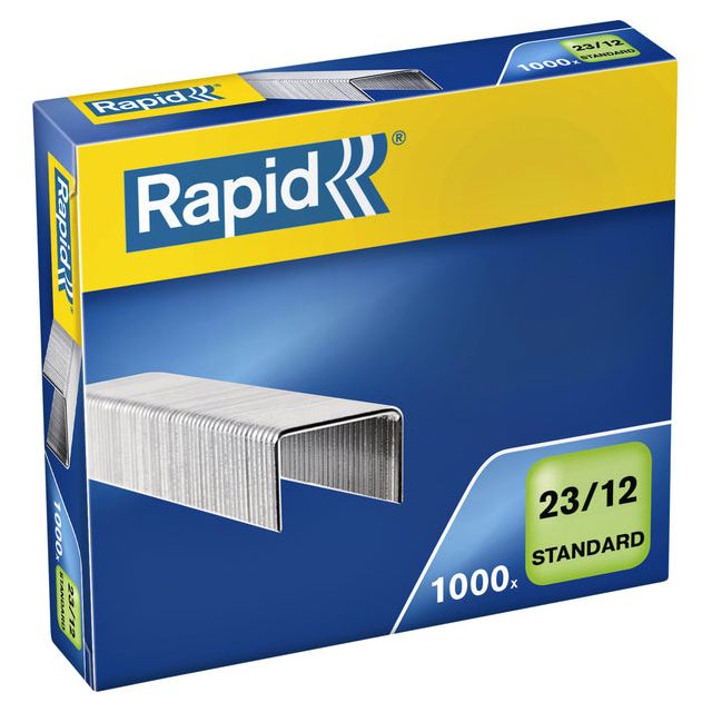 Rapid - Staples 23/12 Galv Standard 1000st | Box ein 1000 Stück