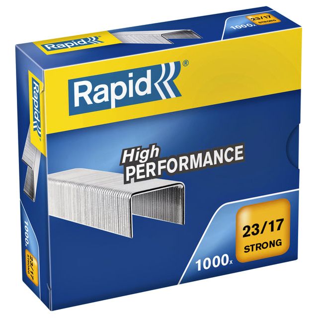 Rapid - Staples 23/17 Galv Strong 1000st | Box a 1000 morceaux