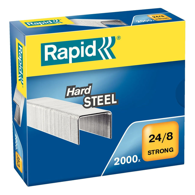 Rapid - Grapas 24/8 acero fuerte 2000 piezas