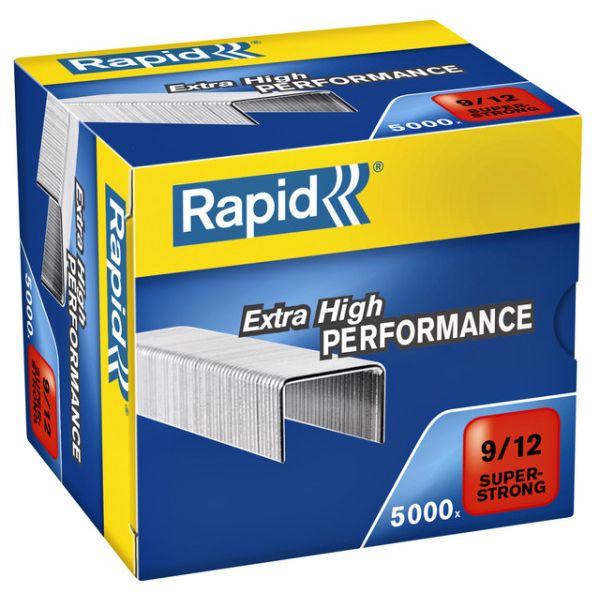 Rapid - Grapas 9/12 galvanizadas super resistentes 5000 piezas