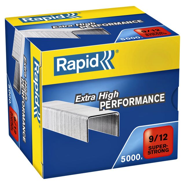 Rapid - Staples 9/12 Galv Super Strong 5000st | Boîte de 5000 pièces