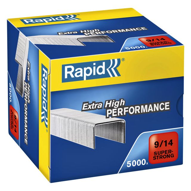 Rapid - Staples 9/14 Galv Super Strong 5000st | Boîte de 5000 pièces