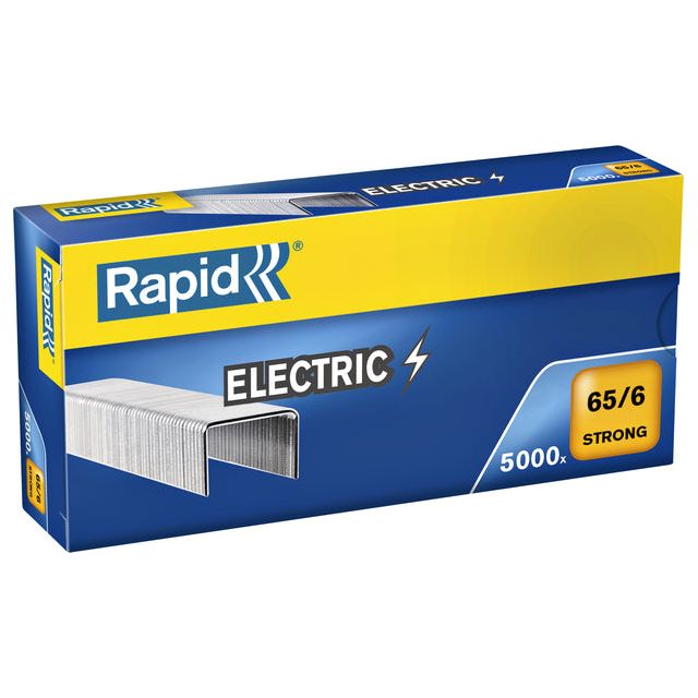 Rapid - Staples 65/6 Galv Strong 5000st | Encadré une pièce de 5000 | 5 pièces