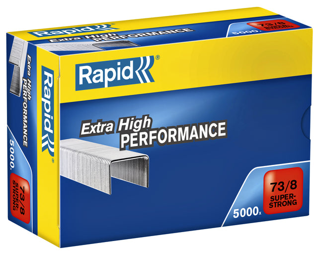 Rapid - Staples 73/8 Galv Super Strong 5000st | Boîte de 5000 pièces