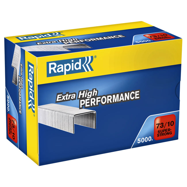 Rapid - Graffe 73/10 zincate super resistenti 5000 pezzi