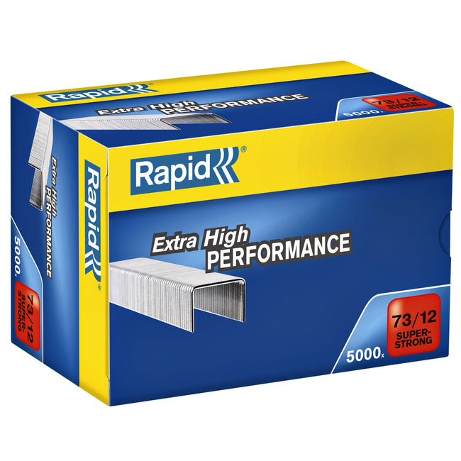 Rapid - Graffe 73/12 zincate super resistenti 5000 pezzi
