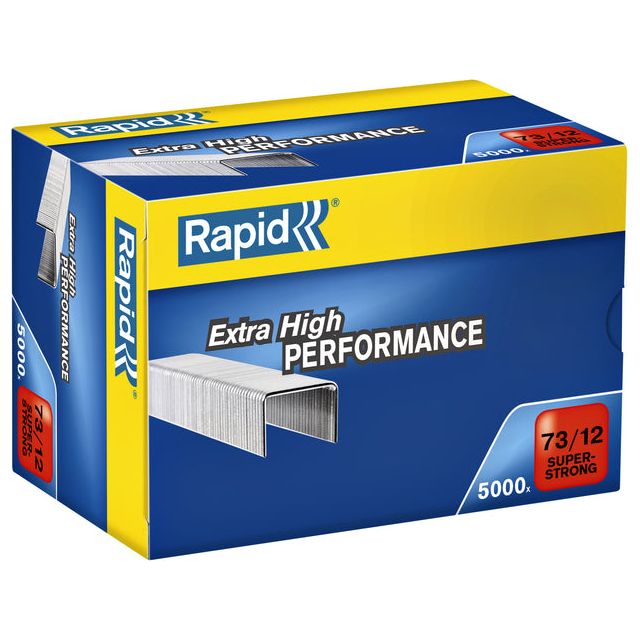 Rapid - Staples 73/12 Galv Super Strong 5000st | Boîte de 5000 pièces