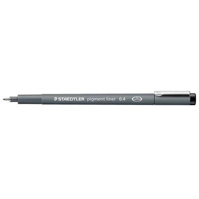 Staedtler -  pigment liner fineliner, ronde punt, schrijfbreedte 0,4 mm, zwart