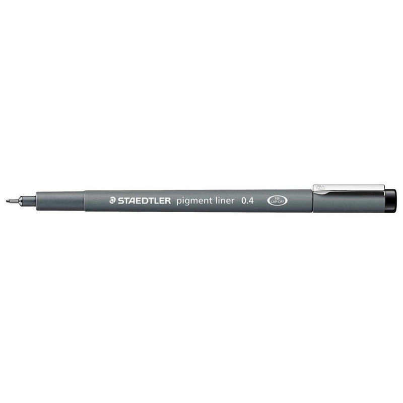 Staedtler -  pigment liner fineliner, ronde punt, schrijfbreedte 0,4 mm, zwart