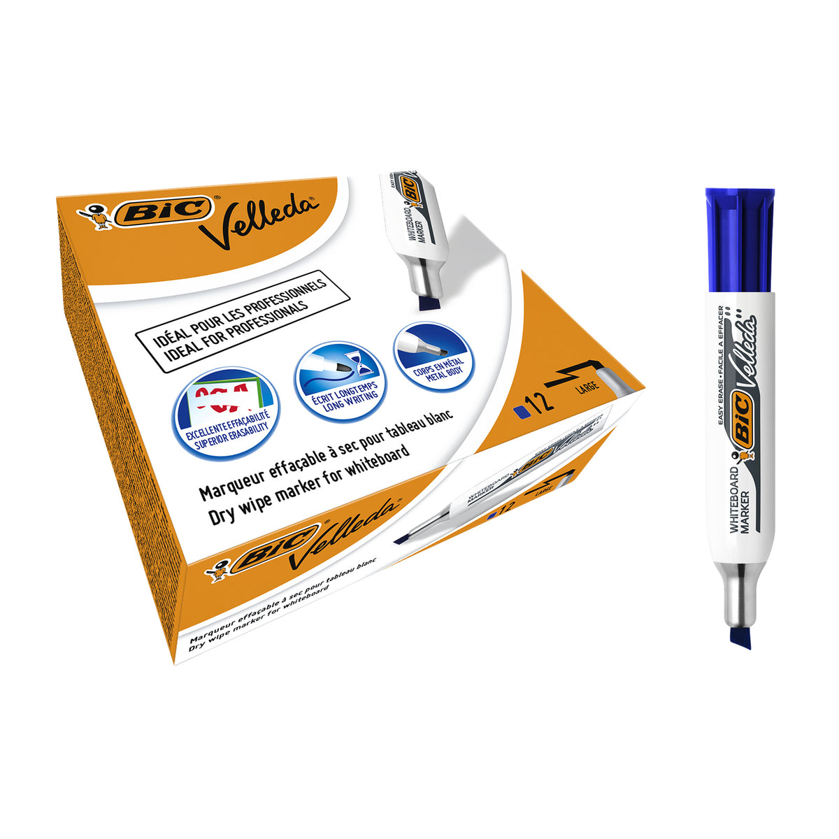 BIC -  Whiteboardmarker  1781 schuin l blauw