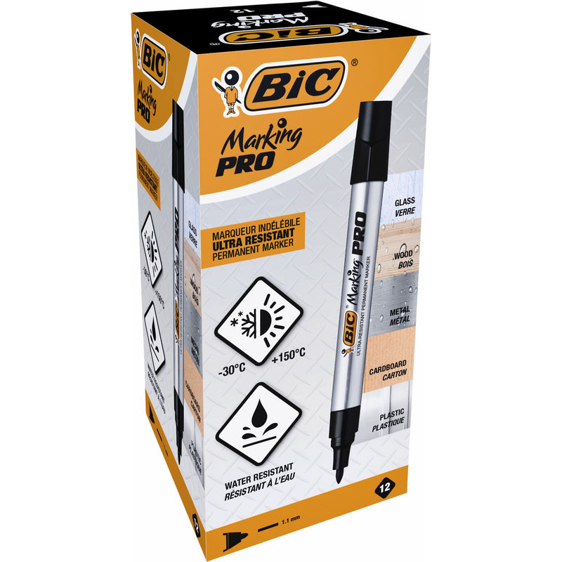BIC -  Viltstift  pro rond m zwart