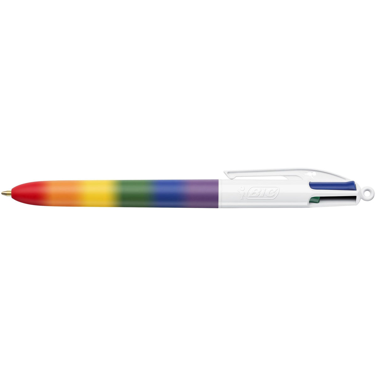 BIC -  4-kleuren balpen  regenboog m assorti
