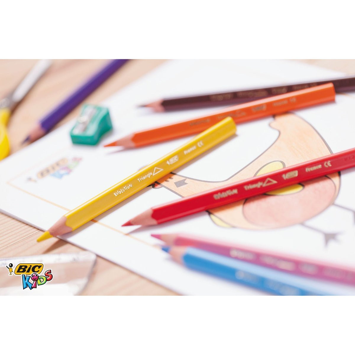 BIC -  Kleurpotlood kids ecolutions schoolbox 144st