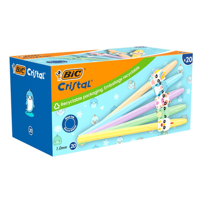 BIC -  Balpen  cristal dierenfiguren assorti