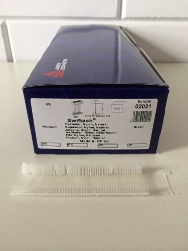 Dennison - broches 20 mm standard Nylon 5000 8 pièces