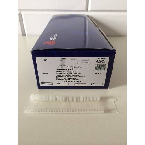 Dennison - broches 20 mm standard Nylon 5000 8 pièces