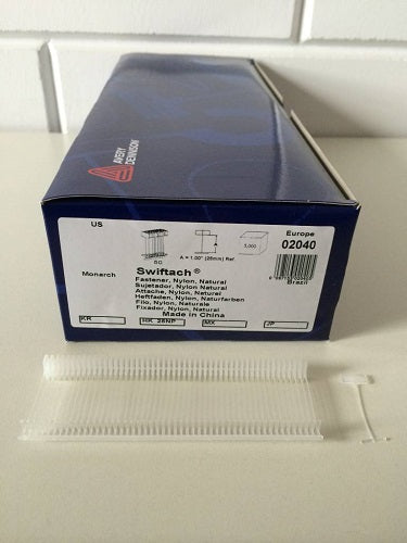 Dennison - -pins 25 mm standard Nylon 5000 8 pièces